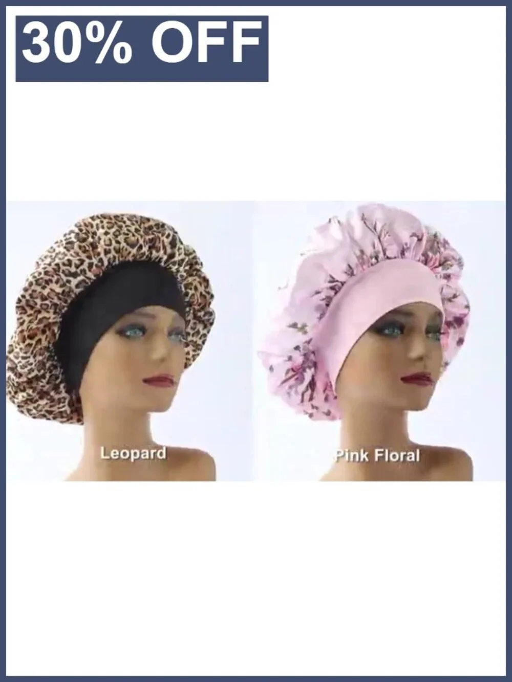 10 Pack Satin Bonnets for Women Wide Band Sleeping Hair Bonnet